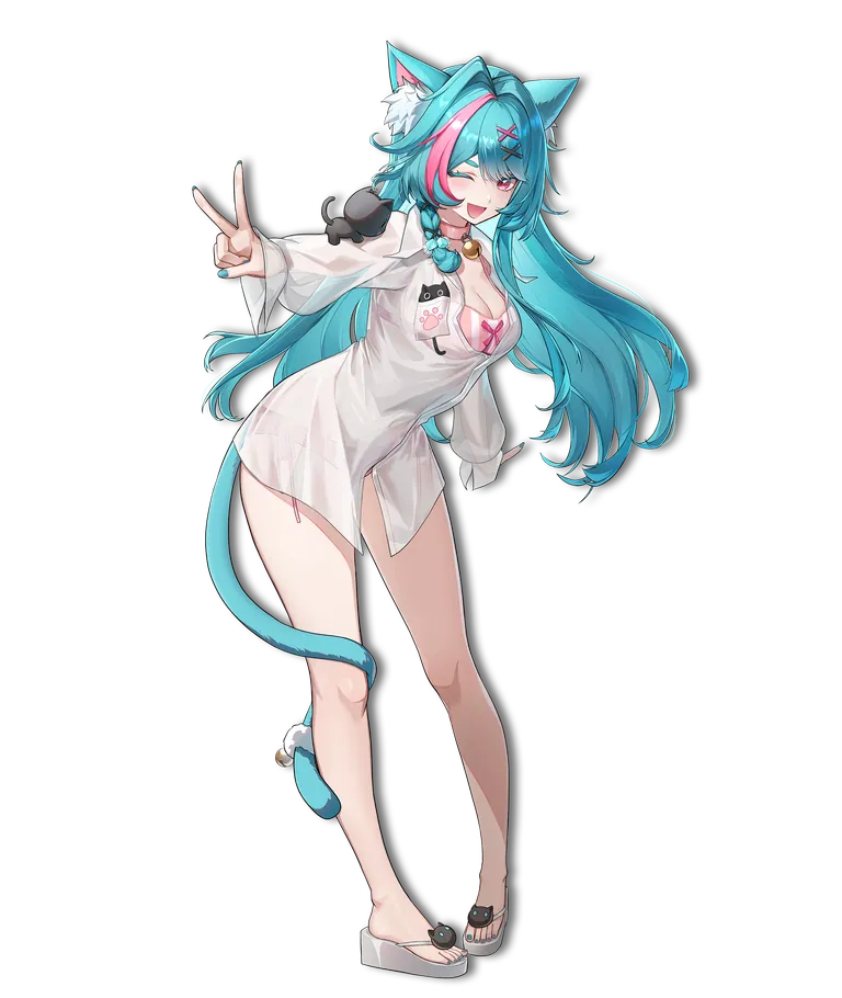 Mint, Leisurely Holiday full-body render