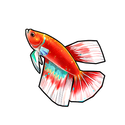 Icon of the fish Prismatic Fan