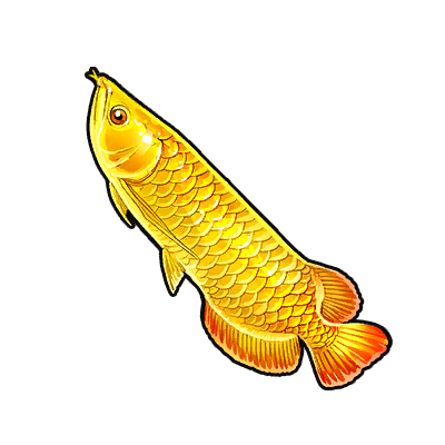 Icon of the fish Golden Arowana