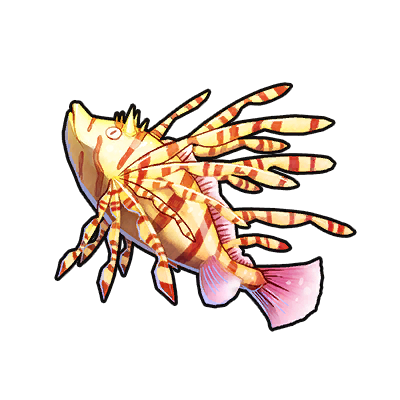 Icon of the fish Striped Lionfish