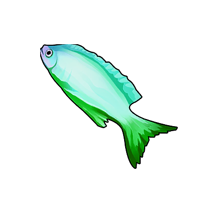 Icon of the fish Cyan Queen Angelfish
