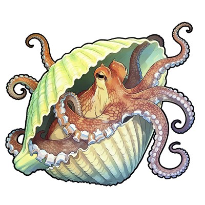 Icon of the fish Coco Stripe