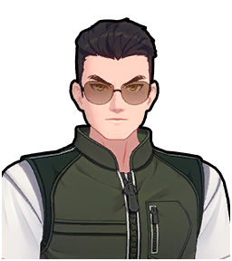 Portrait of the rival driver Reno