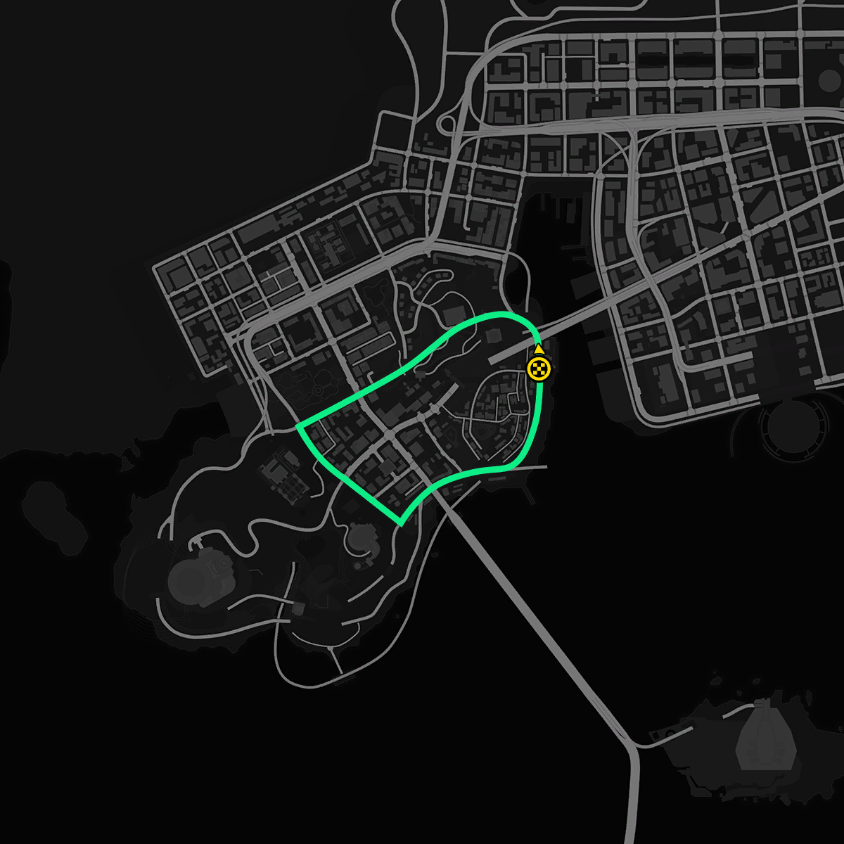 Map of the Bridge Crossings Circuit circuit