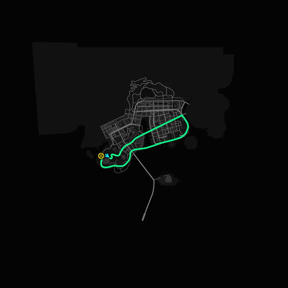 Map of the Hethereau Track 2 circuit