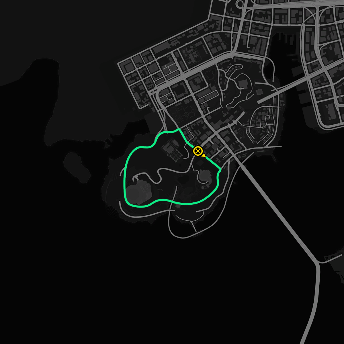 Map of the Unheard Shores Circuit A circuit